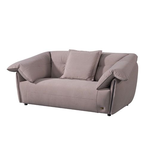 Brisbane 2-Seater Fabric Sofa - Taupe - With 5-Year Warranty